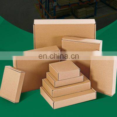 China Supplier Custom LOGO Kraft Paper Gift Storage Package Delivery Cardboard Corrugated Paper Recyclable Shipping Mailer Box