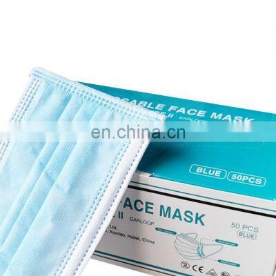 Top sale adult disposable medical face mask factory direct sale blue black white face mask