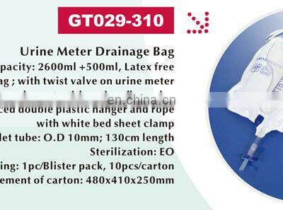 Urine Meter Drainage Bag System Medical Portable Urine Meter Bag With Urine Meter photo-3
