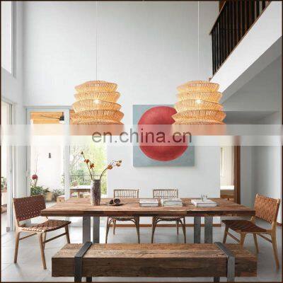 New Design Rattan Woven Pendant Lamp Decorative Ceiling Lights Dining Room Lampshade Decor High Quality