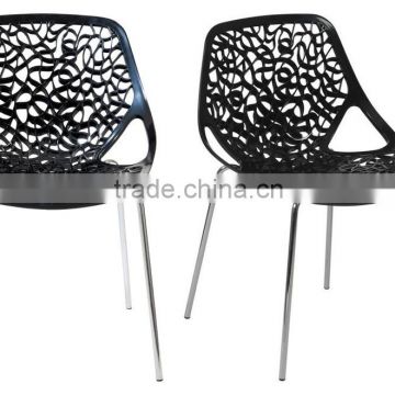 Restaurant furniture Lovie side chair plastic ABS dining chair