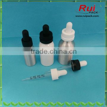 30ml,50ml silver empty aluninum dropper bottle,cosmetic liquid foundation aluminum bottle