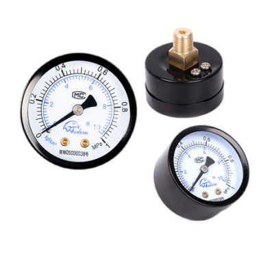 back mounting pressure gauge manufacturer Industrial oil pressure hydraulic vacuum gauge Threaded connection air valve pneumatic pressure gauge