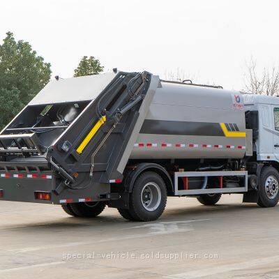 Dongfenghuashen F5 kitchen waste truck equipped with large capacity sewage tank