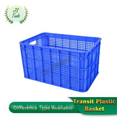 Plastic Basket Turnover Basket Large Square Factory Plastic Frame Turnover Box Express photo-3