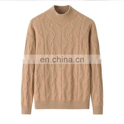 Customizable Half High Neck Cashmere Pullover Inner Mongolia Knit Women's Sweater