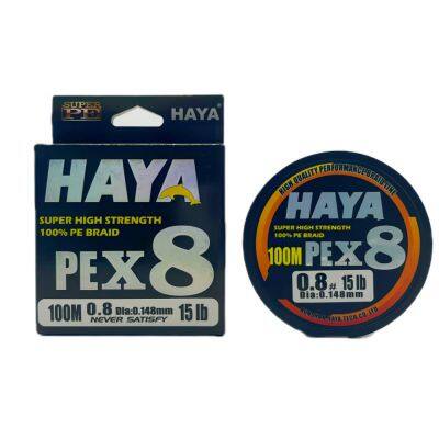 HAYA X8 Abrasion Resistant Fishing Lines Pe Braided Line High Sensitivity and Zero Memory 8 Strands Smaller Diameter Wires photo-5