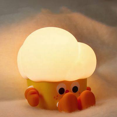 Factory custom cheap Usb Kids Nursery Night Light Cute Popcorn Silicone Nursery Lamp Night Light For Baby Toddler Bedroom Gift