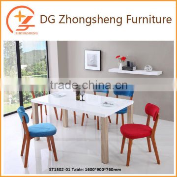 Solid wood dining room dining table and chair for sale