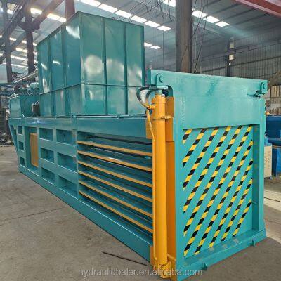 Machine de compactage automatique hydraulique horizontale pour papier usagé et cartons, adaptée au conditionnement de papiers/cartons avec bande et bouteilles photo-5