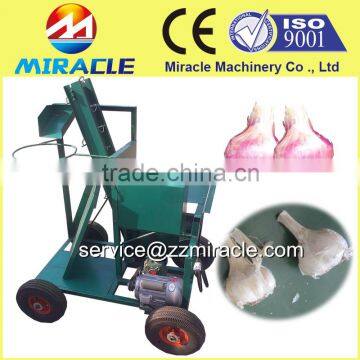 Garlic top and tail remover cutting machine from vegetable processing machines