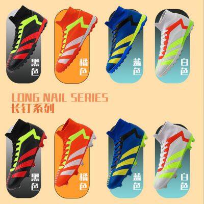 Wholesale New Men Soccer Shoes Indoor Cleats Football Boots Match Long Spikes Sneakers Breathable Ultralight Training Drop Shipping photo-5