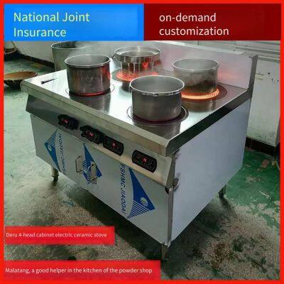 Commercial Induction Cooker, Intelligent Four-head Clay Pot Rice Cooker, Cantonese-style Clay Pot Rice Sand Boiler, Equipment for Cooking Rice Noodles in Chain Stores photo-2