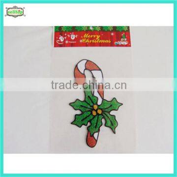 2015 hot sale walking stick EVA christmas window sticker