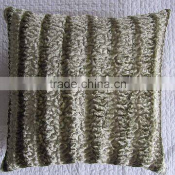 silk velvet embroidery Cushion