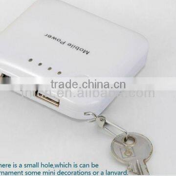 Square Keychain 5v 1800mAh wireless power bank with CE&RoHs for smartphones ,MP004