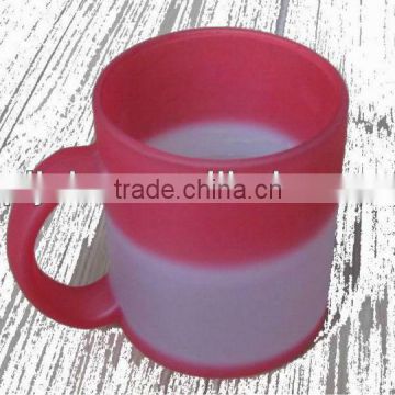 sublimation color changing glass mug