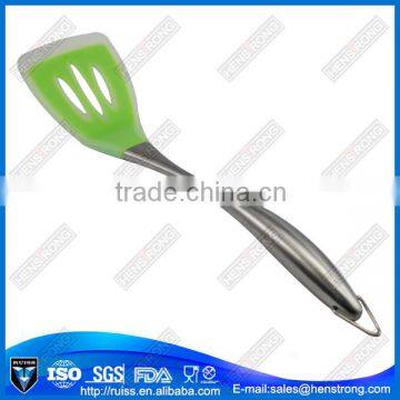 Silicone slotted spatula with FDA,LFGB approval