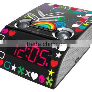 Colourful Printing Avante LED Digital Turning Alarm Clock Radio photo-2