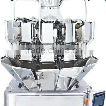 multihead combination weigher for waffle,almond,pistachio nuts,cereal,cracker,cocktail biscuit,corn snacks,lollipops,crispy rice