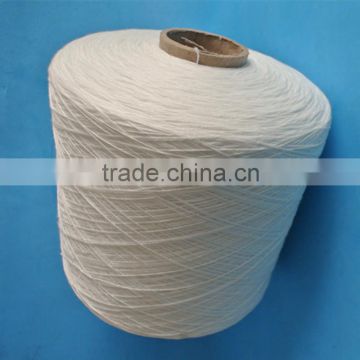 TFO spinning 100% spun polyester sewing thread on plastic tube / raw white polyester sewing thread