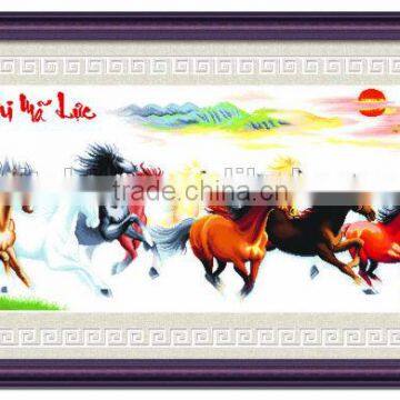 Truong Do Tri Ma Luc Vietnam Style 100% Precisely Printed Cross Stitch Kits