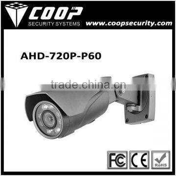 Waterproof Outdoor Security AHD Cameras IR 60M OSD 800TVL HD 720P Bullet AHD Camera