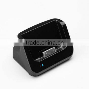 Black sync data usb cradle charger for 4 4s docking station