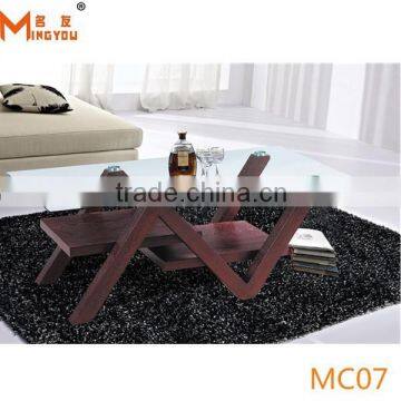 chinese low price MDF legs rotating coffee table