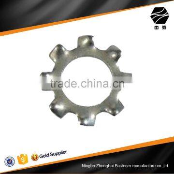 washer lock with external tooth