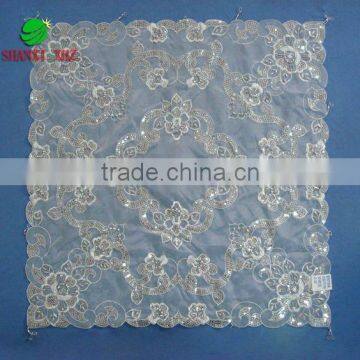 Stones embroidery table cloth for stock