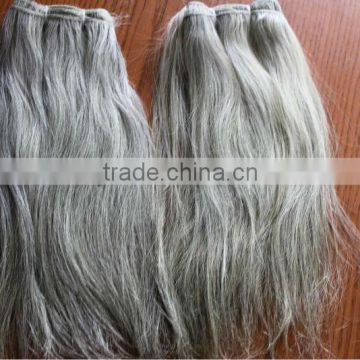 Silver grey human hair natural asian grey hair extensions                        
                                                Quality Choice