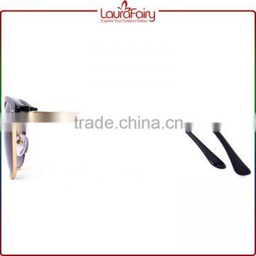 Laura Fairy Original Brand Promo High End Slim Metal Purple Lens Sunglasses Quality Choice photo-3