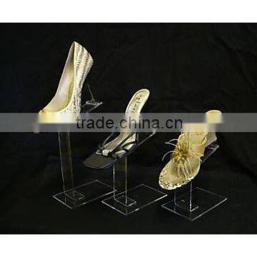 Set of 3 Stylish Acrylic Retail Shoe Display Stands