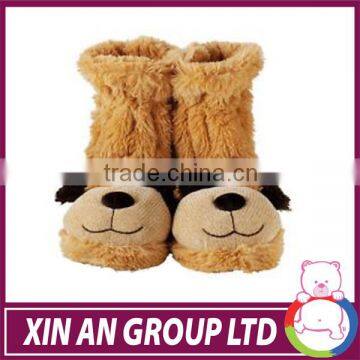 Childrens Cute Animated Plush Dog Toy Slippers