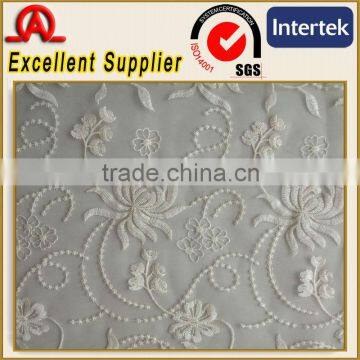 cotton poly organza embroidery fabric