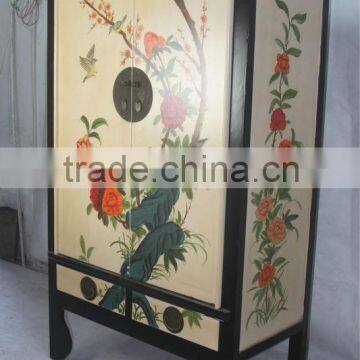 hot sale home furniture Wardrobes ,Chinese antique bedroom printing furniture