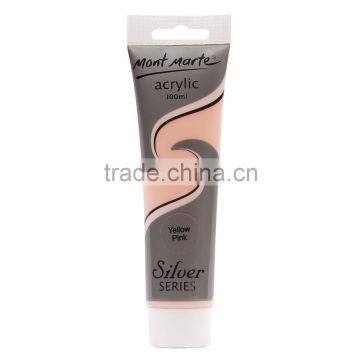 Mont Marte silver series acrylic paint 100ml - Yellow Pink