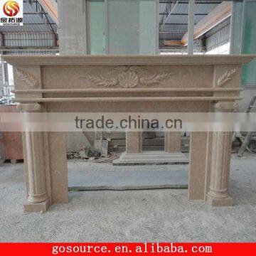 stone decorative fireplace