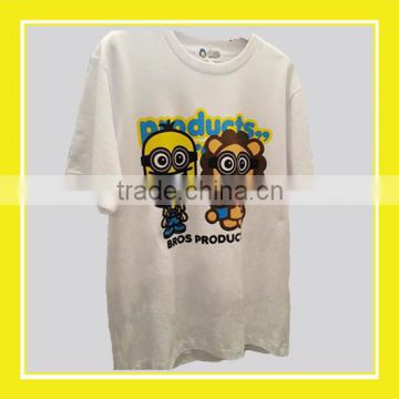 2016 Hot Product Bros Friendship of Baby Rinne and Baby Lion White Cotton Short Sleeve T-shirt