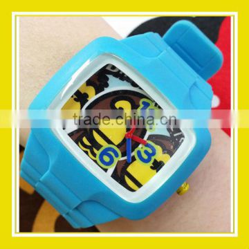 2016 Hot Sell Products Bros Konno Unisex Waterproof PVC Band Rubber Wrist Blue Watch