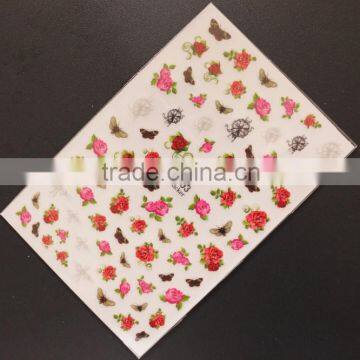 temporary nail tattoo stickers, cute pattern nail stickers