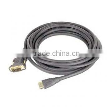 HDMI to DVI male-male cable with gold-plated connectors