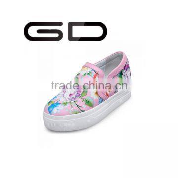 GD novelty beautiful flowers prints ethic girls fashion sneakers 2016 latest design shoes