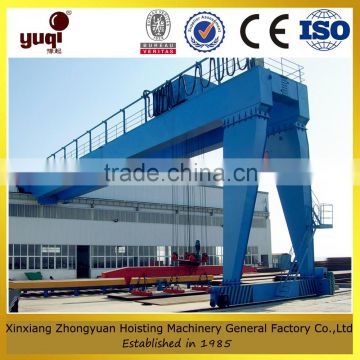 double girder semi gantry cranes with hoist