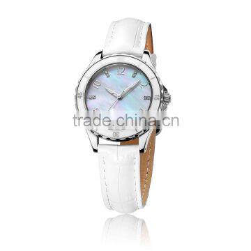 Beautiful lady watch fashion lady watch with diamonds leather watch