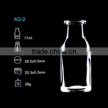 17ml clear antibiotics glass vial