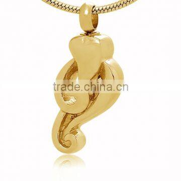 Wholesale Lovely Bone Ash Box 18K Rose Gold Plated Ash Pendant Women's Birthday Gifts