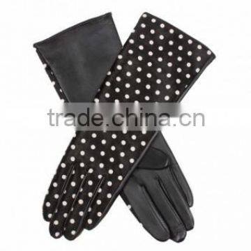 Women's Silk Lined Leather and Ponyskin Gloves