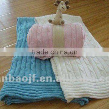 100% cotton knit baby blanket 1001